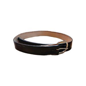 Vintage Dun Dee Full Grain Cowhide Leather Belt Size 38 Black